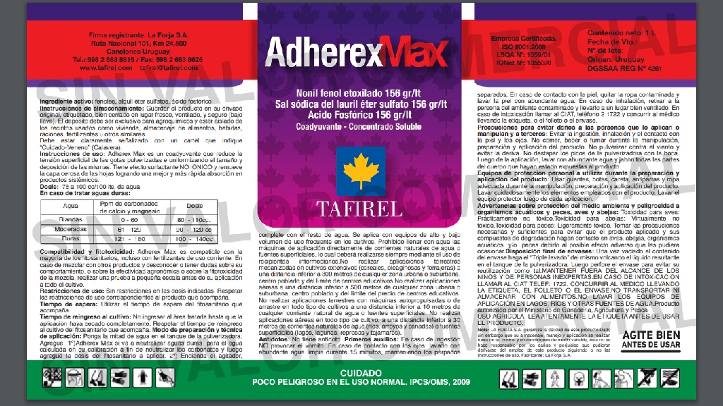 [Taf000139] Adherente Max 1 litro